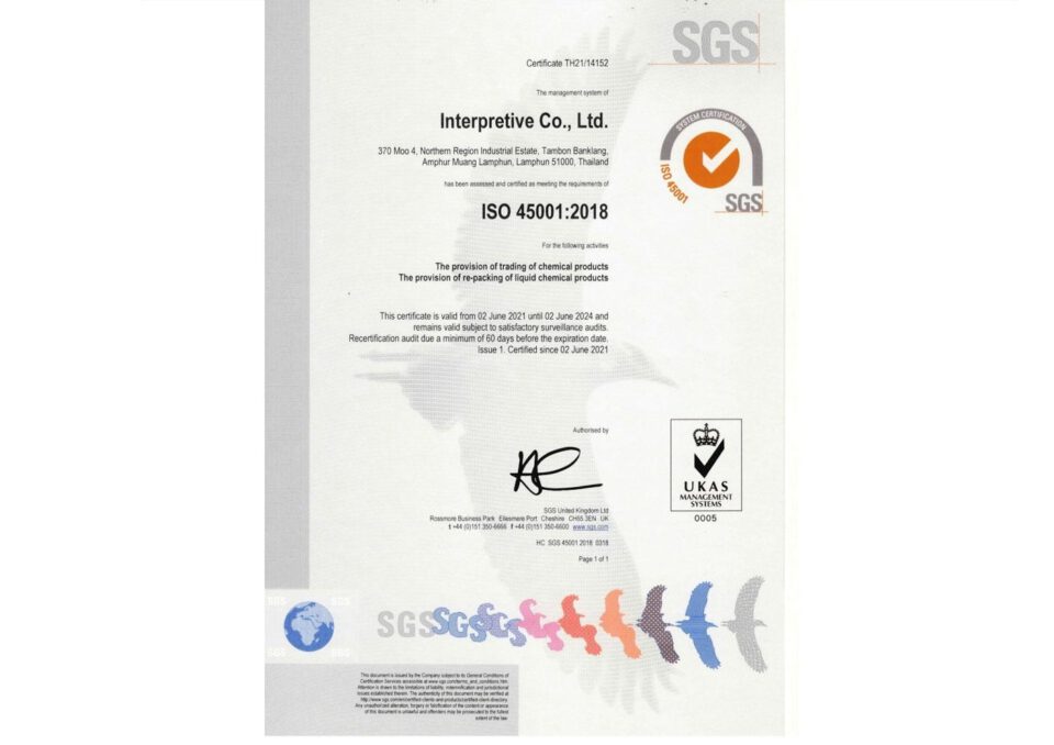 ISO 45001;2018 (2021-2024)
